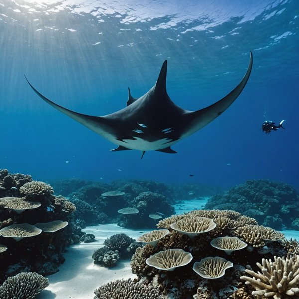 Quels sont les meilleurs spots pour faire de la plongée avec les raies manta à Bora Bora, Polynésie française?