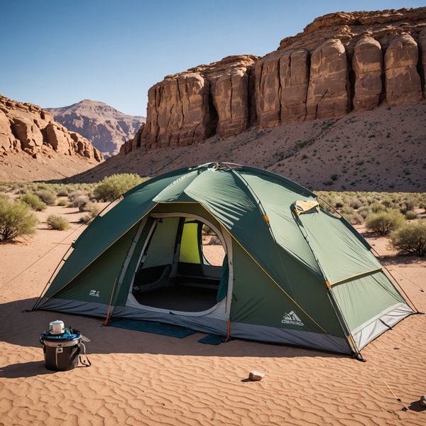 Quels sont les équipements indispensables pour un camping en région désertique au printemps?