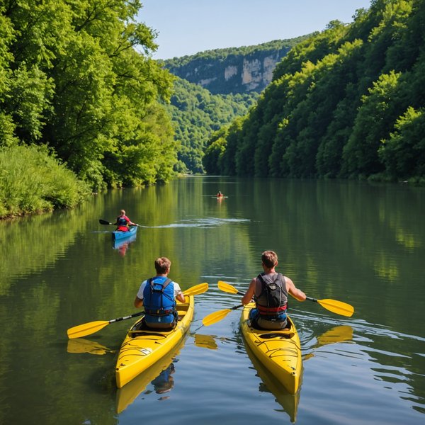 Quels sont les meilleurs spots pour faire du canoë-kayak sur la rivière Dordogne, France?