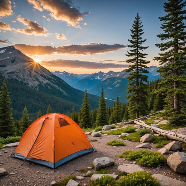 Quels sont les conseils pour camper en toute sécurité en région de montagnes rocheuses en été ?