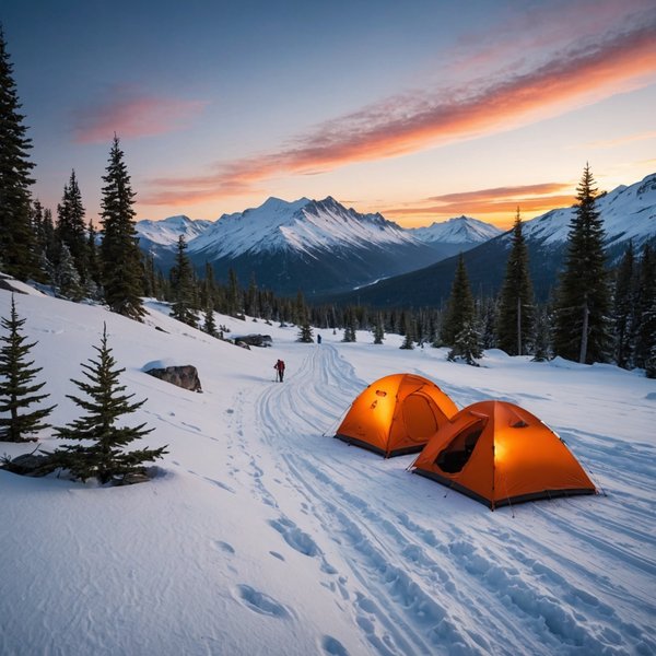 Comment organiser un camping pour une expédition de randonnée en région de toundra en hiver ?