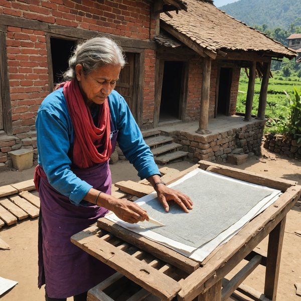 Où apprendre la fabrication de papier artisanal au Népal?
